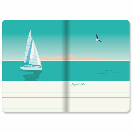 Тетради 40 л. в точку обложка SoftTouch, НАБОР 3 шт., бежевая бумага 70 г/м2, сшивка, А5 (147х210 мм), MEMORIES,BRAUBERG, 403803 - Тетради 40-48 листов