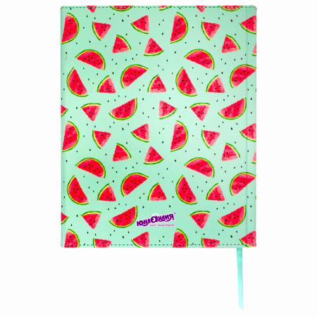 Дневник 1-11 класс 48 л., кожзам (твердая), магнитный клапан, ЮНЛАНДИЯ, "АРБУЗИКИ", 105952 - Дневники универсальные