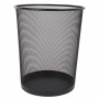 Корзина для бумаг БОЛЬШАЯ, 20 л, металлическая, черная, BRAUBERG "Germanium", 231956 - Корзины для бумаг