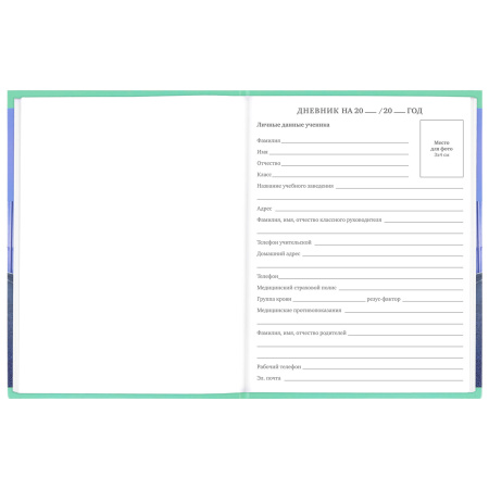 Дневник 1-11 класс 48 л., твердый, BRAUBERG, выборочный лак, с подсказом, "Крутой байк", 106604 - Дневники для младших классов