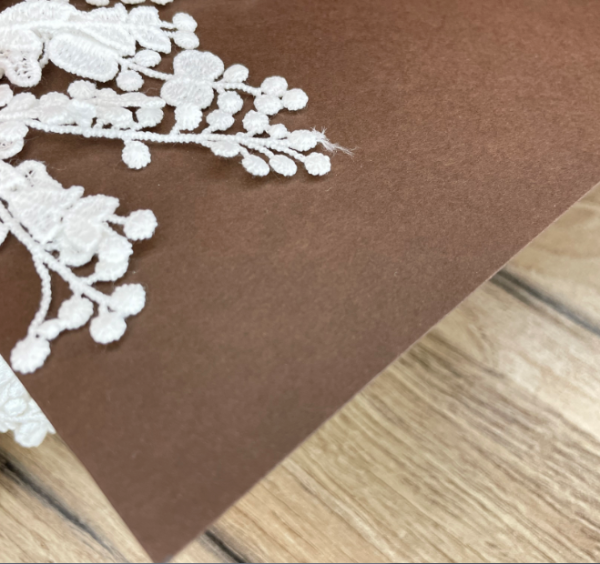 Дизайнерская бумага цвет коричневый, плотность 260 гр., размер 35*50 см - Дизайнерская бумага