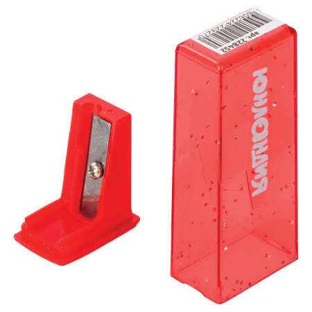 Точилка ЮНЛАНДИЯ "Космо", с контейнером, пластиковая, корпус ассорти, 228452 - Точилки ручные