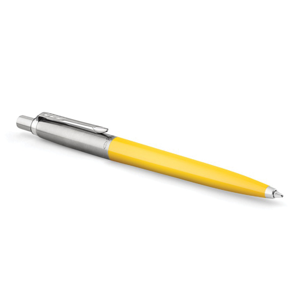 Ручка шариковая PARKER "Jotter Orig Yellow", корпус желтый, нержавеющая сталь, блистер, синяя, 2076056 - Ручки шариковые подарочные