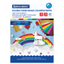 Цветная бумага А4 2-сторонняя офсетная ВОЛШЕБНАЯ, 16 листов 10 цветов, на скобе, BRAUBERG, 200х275 мм, "Единорог", 129922 - Цветная бумага