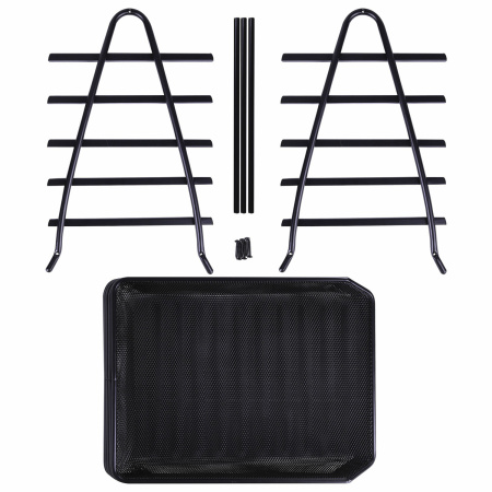 Лоток горизонтальный для бумаг BRAUBERG "Germanium", 5 секций, 370х355х295 мм, металл, черный, 237971 - Лотки горизонтальные (поддоны)