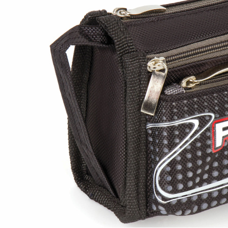 Пенал ЮНЛАНДИЯ для мальчиков, 3 отделения, мягкий, "Футбол", черный, 20х7х9 см, 228978 - Пеналы мягкие