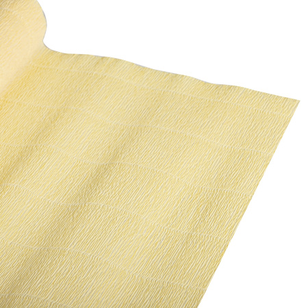 Бумага гофрированная/креповая (ИТАЛИЯ) 180 г/м2, 50х250 см, лимонно-кремовая (577), BRAUBERG FIORE, 112620 - Цветная бумага