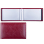 Визитница однорядная BRAUBERG "Imperial", на 20 визиток, под гладкую кожу, бордовая, 231652 - Визитницы и кредитницы однорядные карманные
