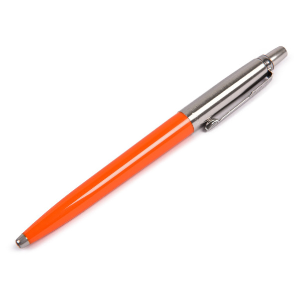 Ручка шариковая PARKER "Jotter Orig Orange", корпус оранжевый, детали хром, блистер, синяя, 2076054 - Ручки шариковые подарочные