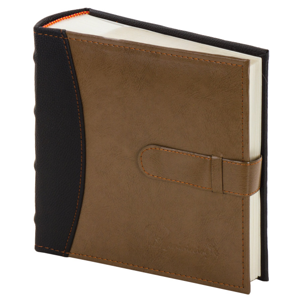 Фотоальбом BRAUBERG "Business style" на 300 фото 10х15 см, под кожу, бумажные страницы, бокс, 391183 - Фотоальбомы