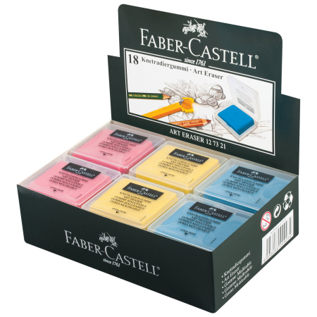 Ластик-клячка художественный FABER-CASTELL 40х35х10 мм, 1 шт, 127321 - Художественные ластики и клячки