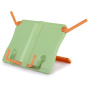 Подставка для книг ЮНЛАНДИЯ, регулируемый наклон, прочный ABS-пластик, светло-зеленая, 237898 - Подставки для книг