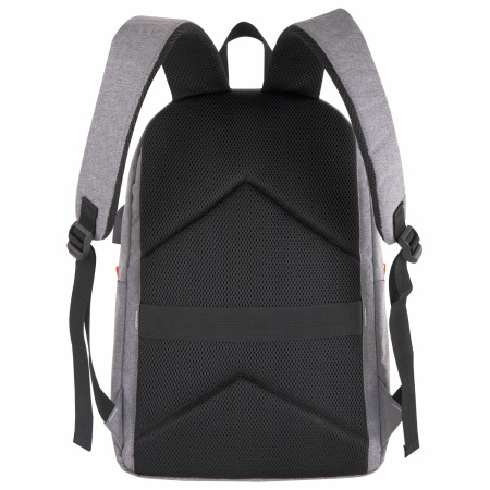 Рюкзак BRAUBERG URBAN универсальный с отделением для ноутбука, USB-порт, "Energy", серый, 44х31х14 см, 270806 - Рюкзаки городские для старшеклассников и студентов