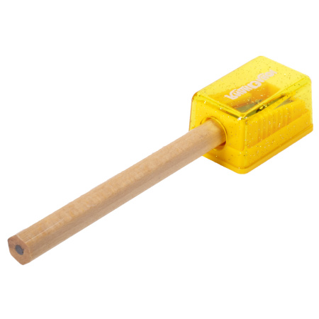 Точилка ЮНЛАНДИЯ "Космо Мини", с контейнером, пластиковая, корпус ассорти, 228459 - Точилки ручные