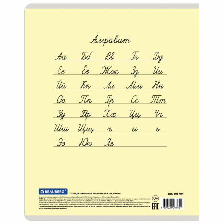 Тетрадь 24 л. BRAUBERG КЛАССИКА NEW линия, обложка картон, АССОРТИ (5 видов), 105704 - Тетради 12-24 листов