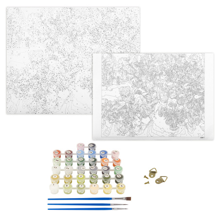 Картина по номерам 40х50 см, ОСТРОВ СОКРОВИЩ "Свидание", на подрамнике, акрил, кисти - Картины по номерам