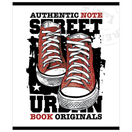 Тетрадь А5, 48 л., ПЗБМ, скоба, клетка, Soft Touch, конгрев, выборочный лак, "Урбан Дивижн" (5 видов), 029432 - Тетради 40-48 листов