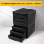 Бокс с 3 выдвижными лотками, корпус чёрный, лотки черные, 235х300х355 мм, BRAUBERG "Office-Expert", 238038 - Блоки закрытых лотков для бумаг