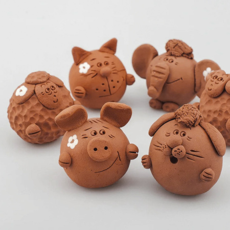 Масса керамическая для лепки ОСТРОВ СОКРОВИЩ, 250 г, терракотовая, 228730 - Пластичная масса для моделирования