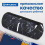Пенал-тубус BRAUBERG, с эффектом Soft Touch, мягкий, "Black marble", 22х8 см, 271569 - Пеналы мягкие