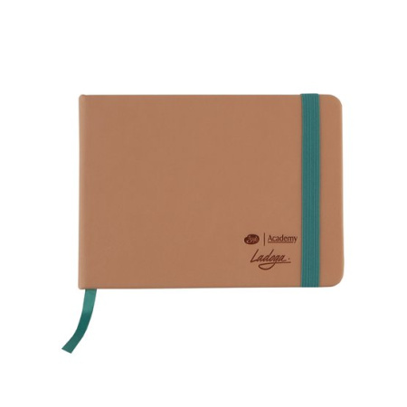 Скетчбук для акварели "Ладога", персиковый, 300 г/м2, А6, 100 % хлопок, 20 листов, среднее зерно - Альбомы и бумага для акварели и масла