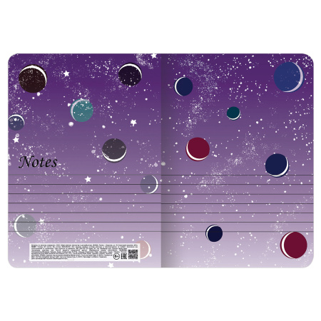 Тетради 60 л. в клетку обложка SoftTouch, НАБОР 2 шт., бежевая бумага 70 г/м2, сшивка, B5 (179х250 мм), COSMOS, BRAUBERG, 403821 - Тетради более 60 листов