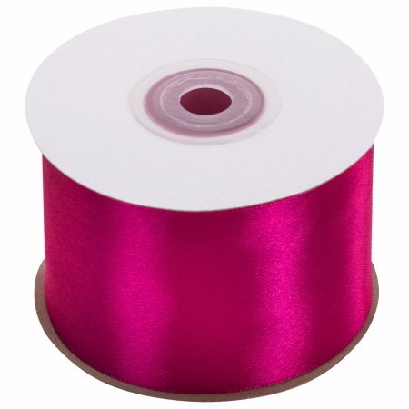 Лента атласная ширина 50 мм, длина 23 м, малиновая, BRAUBERG, 591528 - Ленты для декора, рукоделия и упаковки подарков