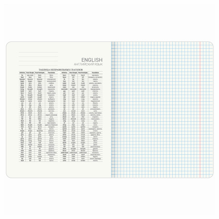 Тетрадь предметная "ELEGANCE" 48 л., SoftTouch, фольга, АНГЛИЙСКИЙ ЯЗЫК, клетка, BRAUBERG, 404546 - Тетради предметные