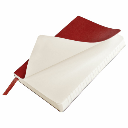 Блокнот МАЛЫЙ ФОРМАТ (100x150 мм) А6, BRAUBERG "Metropolis Ultra", под кожу, 80 л., клетка, красный, 111026 - Бизнес-блокноты и бизнес-тетради