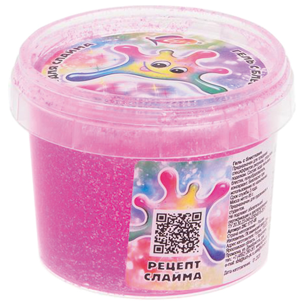 Гель с блестками ЛУЧ, 85 мл (пластиковая баночка), АССОРТИ, 4 цвета, 29С 1717-08 - Гель, гель-клей, краска для декорирования