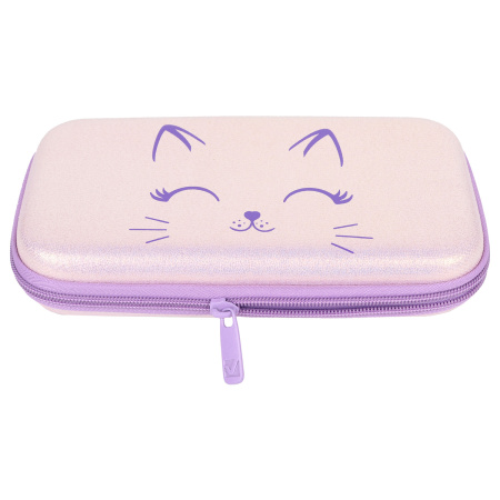 Пенал BRAUBERG SHINY, 1 отделение, 1 откидная планка, EVA, 22х13х4 см, "Cheerful", 271554 - Пеналы каркасные