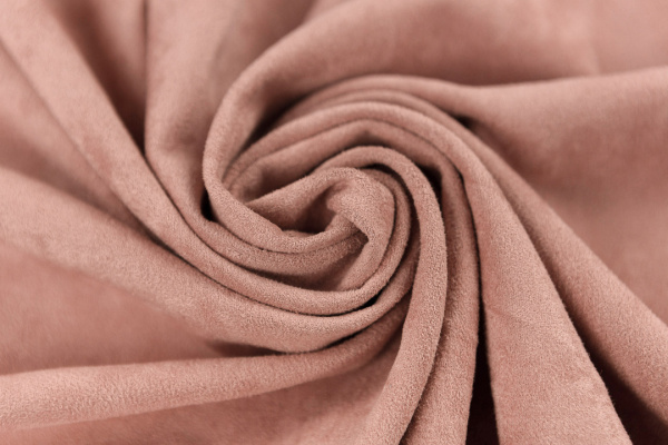 Двусторонняя (искусственная) замша цвет пыльно-пудровый, 30*70 см, плотность 330 гр - Искусственная замша