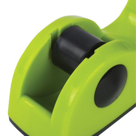 Диспенсер для клейкой ленты BRAUBERG настольный, утяжеленный, средний, салатовый, 11,8х5х5 см, 440143 - Диспенсеры для канцелярской ленты