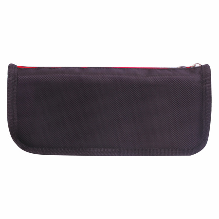 Пенал ЮНЛАНДИЯ для мальчиков, 2 отделения, мягкий, "Машина", черный, 21х6х9 см, 228982 - Пеналы мягкие