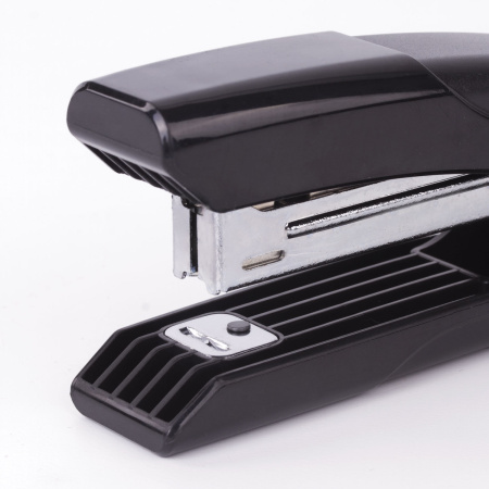 Степлер №10 BRAUBERG "Black Jack", до 18 листов, антистеплер, черный, 227763 - Степлеры настольные