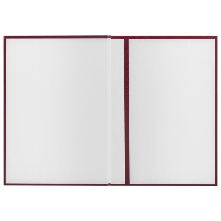 Папка адресная бумвинил "ПОЗДРАВЛЯЕМ!", А4, бордовая, индивидуальная упаковка, STAFF "Basic", 129578 - Папки адресные