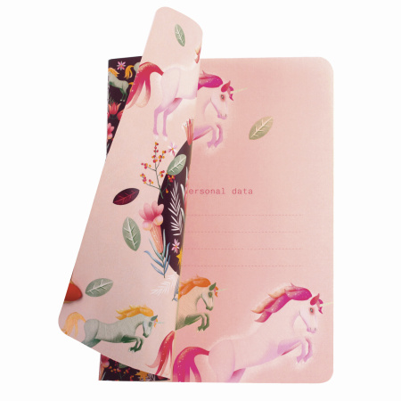 Тетрадь 40 л. в клетку обложка SoftTouch, бежевая бумага 70 г/м2, сшивка, А5 (147х210 мм), ЕДИНОРОГИ, BRAUBERG, 403782 - Тетради 40-48 листов