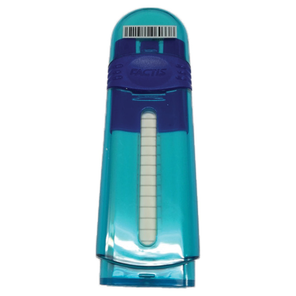 Ластик выдвижной FACTIS ZIP (Испания), 80x10x10 мм, белый, пластиковый корпус ассорти, PTF1030 - Ластики классические