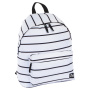 Рюкзак BRAUBERG, универсальный, сити-формат, белый в полоску, 20 литров, 41х32х14 см, 228846 - Рюкзаки городские для старшеклассников и студентов