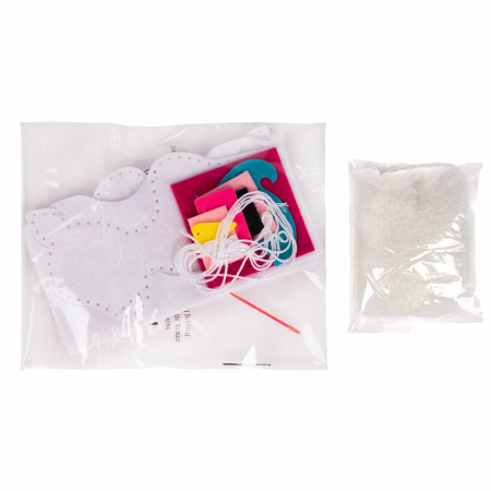 Набор для шитья игрушки из фетра "Единорог", ЮНЛАНДИЯ, 664487 - Наборы для рукоделия