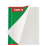 Тетрадь А5, 48 л., STAFF, скоба, клетка, офсет №2 ЭКОНОМ, обложка картон, "АБСОЛЮТ", 402784 - Тетради 40-48 листов