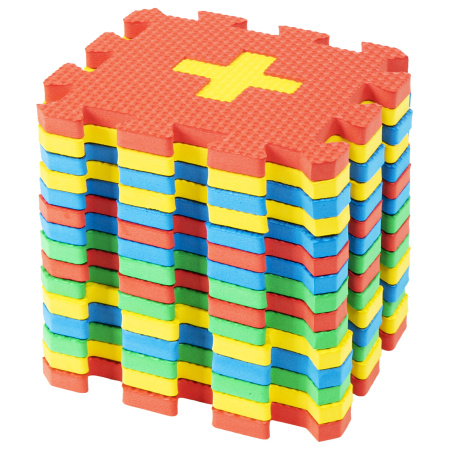 Коврик-пазл напольный 0,75х0,45 м, мягкий, "Учим цифры", 15 частей 15х15 см, толщина 1 см, ЮНЛАНДИЯ, 664658 - Игрушки развивающие