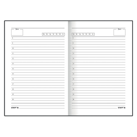 Ежедневник недатированный А5 (145х215 мм), ламинированная обложка, 128 л., STAFF, "Office", 113530 - Ежедневники с твердой обложкой Ежедневник недатированный А5 (145х215 мм), ламинированная обложка, 128 л., STAFF, "Office", 113530 - Ежедневники с твердой обложкой