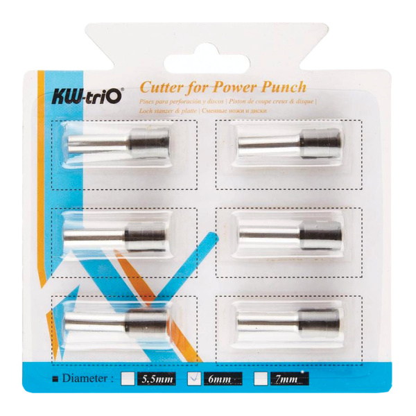 Сменные ножи для дырокола KW-trio 952/954, комплект 6 шт., 130001/6 - Комплектующие к дыроколам