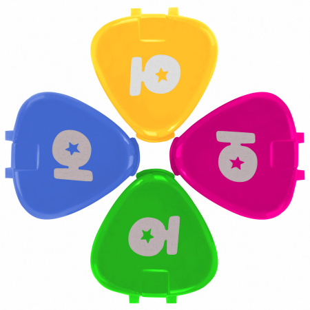 Точилка ЮНЛАНДИЯ "Трио", с контейнером, пластиковая, корпус ассорти, 228438 - Точилки ручные