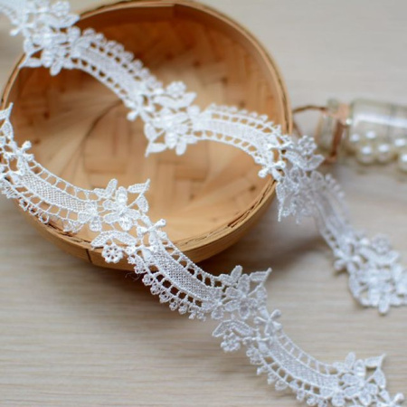 Кружево "Винтаж", ширина 3,3 см, цвет Ivory (45 см)