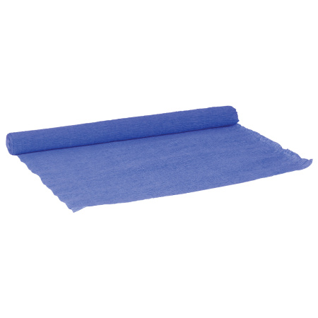 Бумага гофрированная/креповая, 110 г/м2, 50х250 см, синяя, ОСТРОВ СОКРОВИЩ, 129152 - Цветная бумага