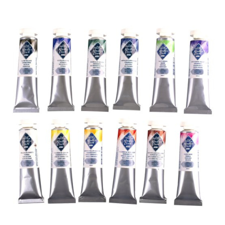 Набор темпера Мастер-Класс Колористика. Яркая палитра, 12 шт х 18 мл картонная коробка - Темперные краски художественные в наборах