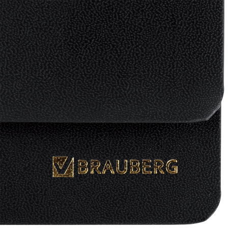 Планинг датированный 2024 305х140 мм, BRAUBERG "Select", балакрон, черный, 114816 - Планинги