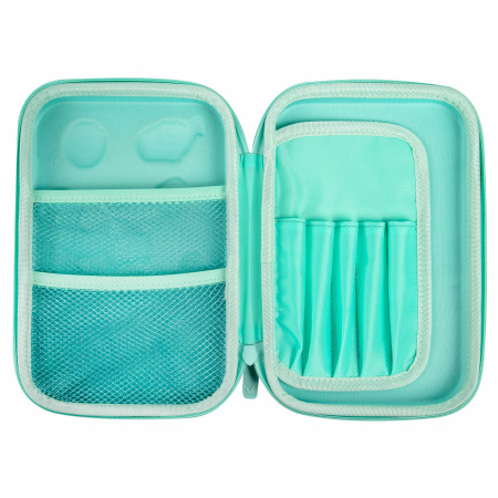 Пенал BRAUBERG KIDS большой удобный с откидной планкой, EVA, 22х15х4 см, "Unicorn dreams", 271557 - Пеналы каркасные